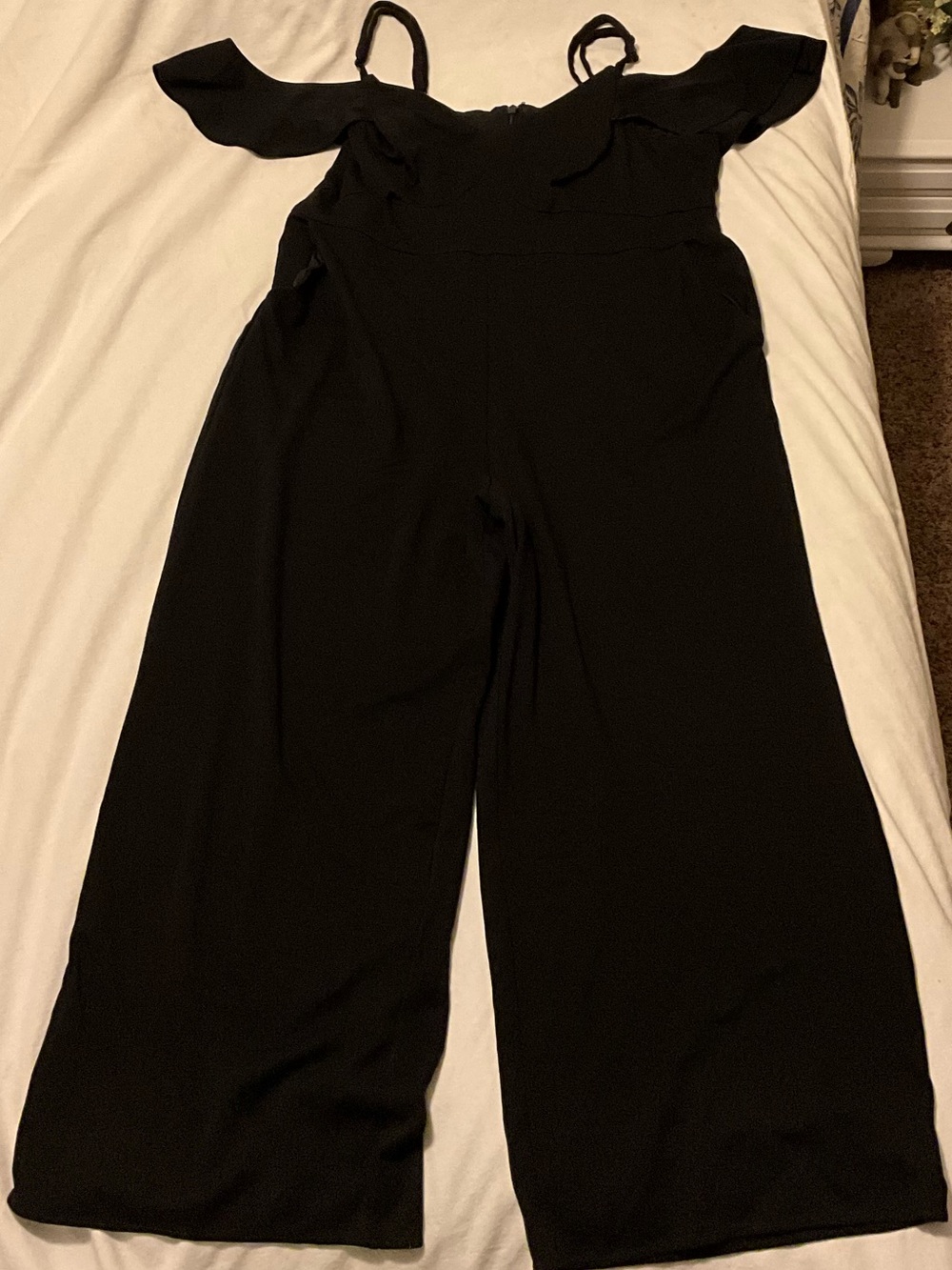 Torrid Women’s Black Off-Shoulder Wide-Leg Jumpsuit
